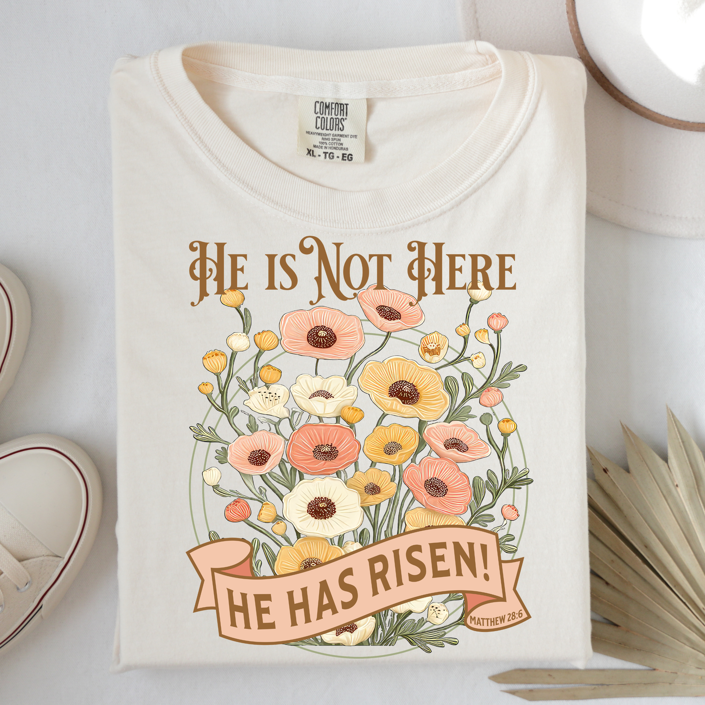 He Is Not Here – Comfort Colors Easter Tee